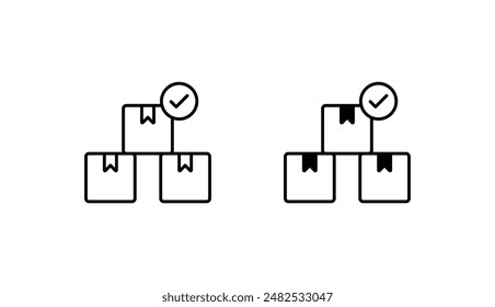 Quality Control icon design with white background stock illustration