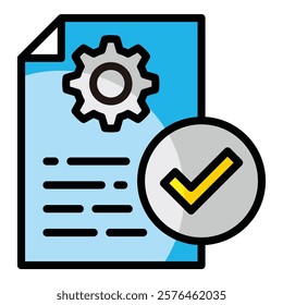 Quality Control Icon Element For Design