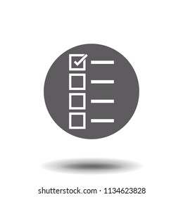 Quality control icon flat. Illustration isolated vector sign symbol