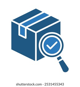 Vektorgrafik der Symbolzeile für die Qualitätskontrolle