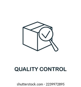Quality Control icon. Monochrome simple Product Management icon for templates, web design and infographics