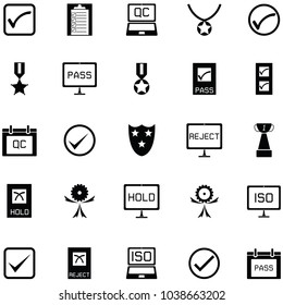 quality control icon set