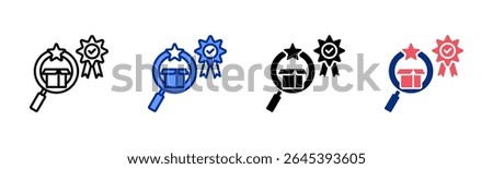 Quality Control icon sheet multiple style collection