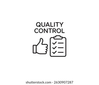 Quality Control icon vector design illustration