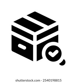 quality control icon. vector glyph icon for your website, mobile, presentation, and logo design.