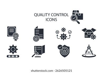 ícone de controle de qualidade. vetor.Sinal editável de estilo traço.linear para usar design da Web,ilustração logo.Symbol.