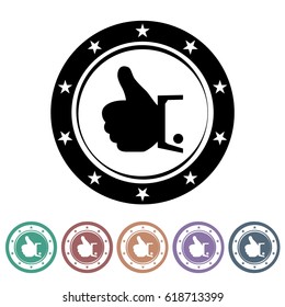 Quality control icons set.Vector illustration
