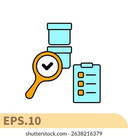 quality control icons  symbol vector elements for infographic web