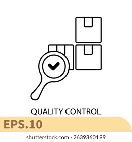 quality control icons  symbol vector elements for infographic web