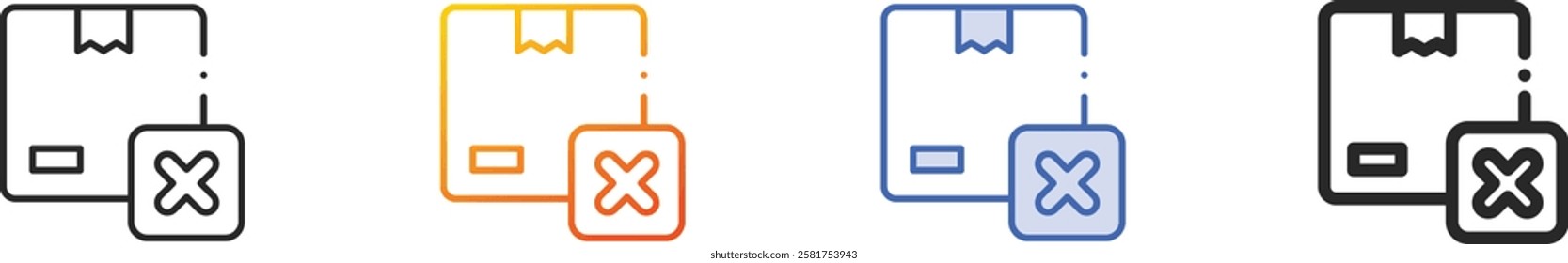 quality control icon.Thin Linear, Gradient, Blue Stroke and bold Style Design Isolated On White Background