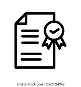 ilustración de icono de línea de control de calidad vectorial