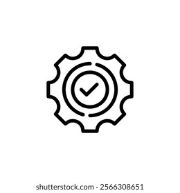 Quality Control Line Icon. linear style sign for mobile concept and web design. Outline vector icon.