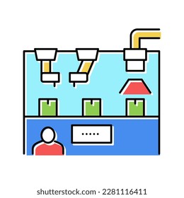 quality control machine color icon vector. quality control machine sign. isolated symbol illustration