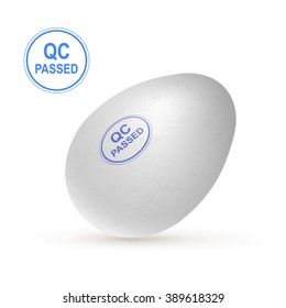 Quality control product passed. Guarantee the quality of a product conceptual vector illustration.