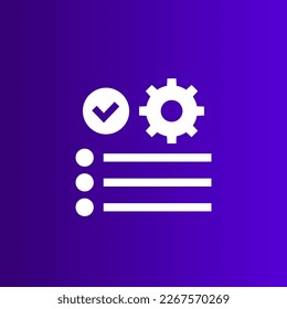quality control in production icon for web
