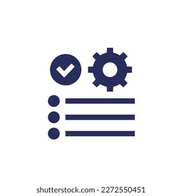 control de calidad en un icono de producción y fabricación