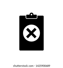 Quality control related vector icon. Fail - Vector