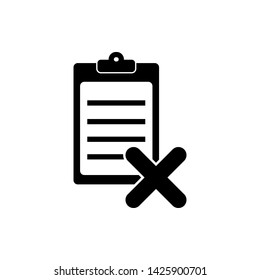 Quality control related vector icon. Fail - Vector