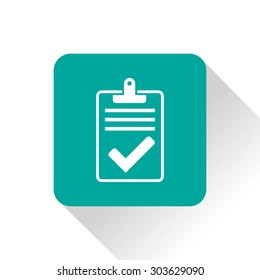 Quality control related vector icon. Pass
