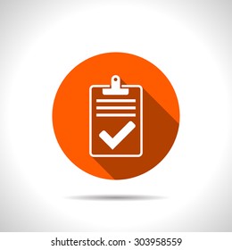 Quality control related vector icon. Pass