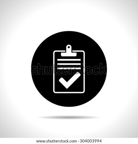 Quality control related vector icon. Pass