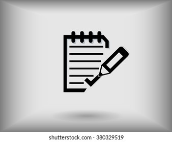 Quality control related vector outline icon. Pass