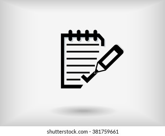 Quality control related vector outline icon. Pass