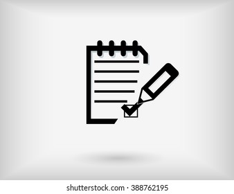 Quality control related vector outline icon. Pass