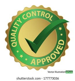 Signo de control de calidad.