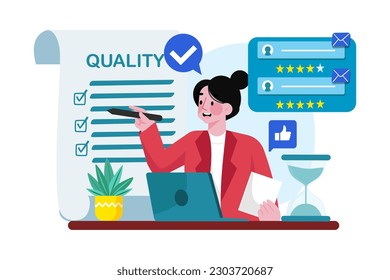 Quality control specialist implementing quality control processes for the team.