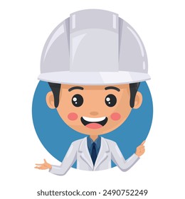 Quality control supervisor pointing his finger. Express an idea and indicate with the index finger. Food industry engineer. Chief food safety engineer. Safety in food production and processing