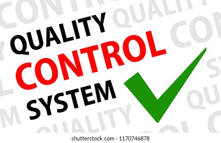 quality control system, check symbol 