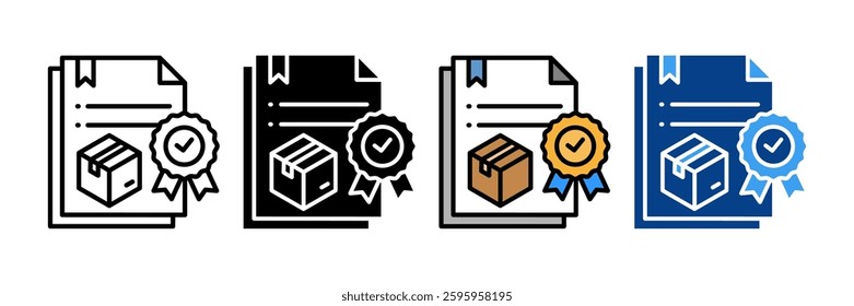 Quality Control Team Icon Set Multiple Style Collection