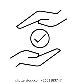 Quality control vector icon. Quality check illustration sign. Approved symbol. Quality web icons.