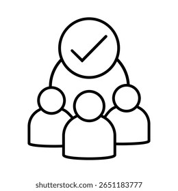 Ícone de vetor de controle de qualidade. Sinal de ilustração de verificação de qualidade. Símbolo aprovado. Ícones da Web de qualidade.