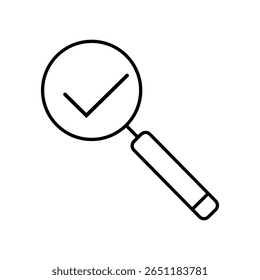 Ícone de vetor de controle de qualidade. Sinal de ilustração de verificação de qualidade. Símbolo aprovado. Ícones da Web de qualidade.