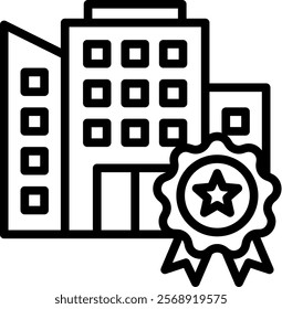 Quality Control Vector Lineal Icon On White Background.