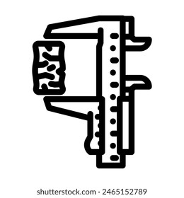 quality control wood pellets line icon vector. quality control wood pellets sign. isolated contour symbol black illustration