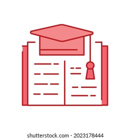 Quality education color line icon. Corporate social responsibility. Sustainable Development Goals. SDG sign. Pictogram for ad, web, mobile app. UI UX design element. Editable stroke