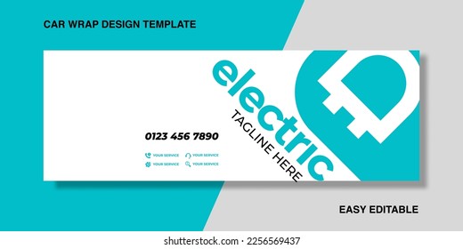 quality electrical services wrapping car for your brand or company, van truck