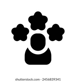 quality employee icon. vector glyph icon for your website, mobile, presentation, and logo design.