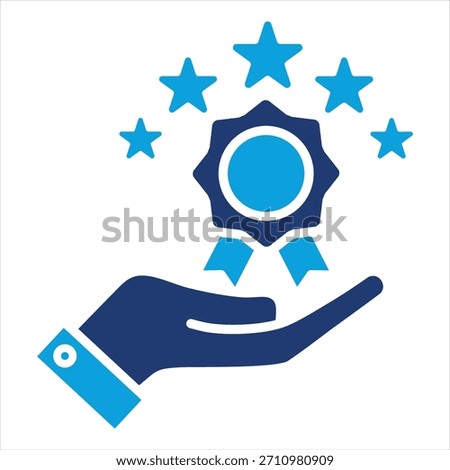 Quality Flat Blue Icon Style
