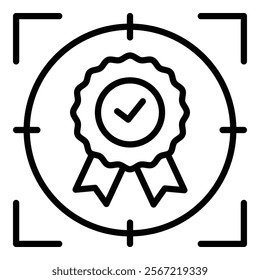Quality Focus Icon Element For Design