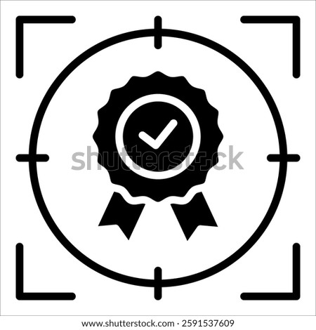 Quality Focus Icon Element For Design