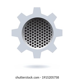 Quality Gear Icon Design Concept