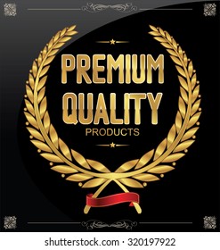 Quality golden laurel wreath