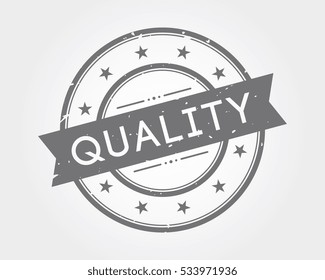 quality. gray stamp sign