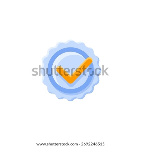 Quality Guarantee Icon Flat Style
