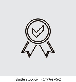 Quality guarantee icon suitable for website design, logo, app, and ui.