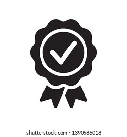 Quality guarantee icon in trendy flat style design. Vector graphic illustration. Suitable for website design, logo, app, and ui. Vector file. EPS 10.